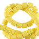 Polymer tube beads 6mm - Yellow